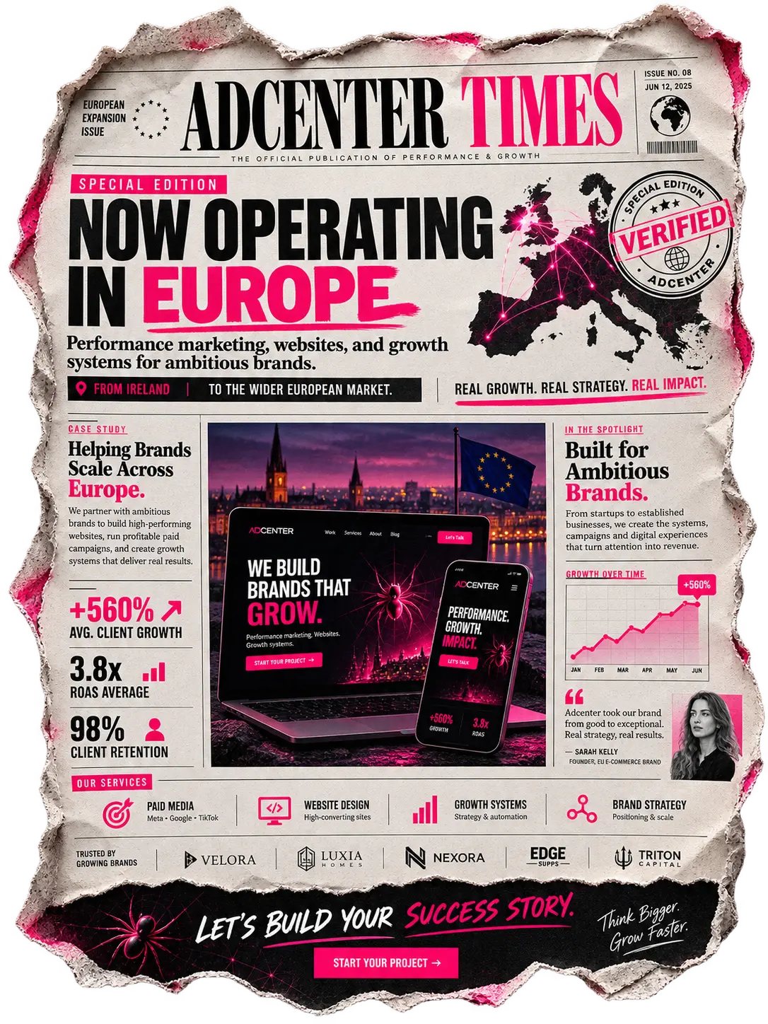 The Adcenter Times special edition — now operating in Ireland